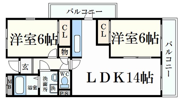 ガーネット森北町の物件間取画像